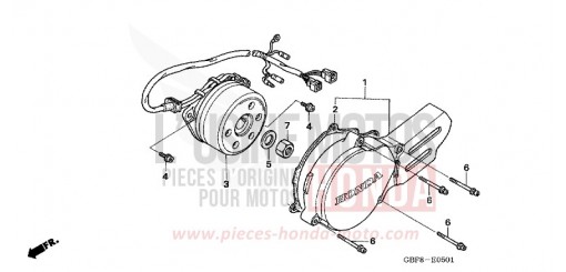 KURBELGEHAEUSEDECKEL, L. (CR85R5,6/RB5,6) CR85RB6 de 2006